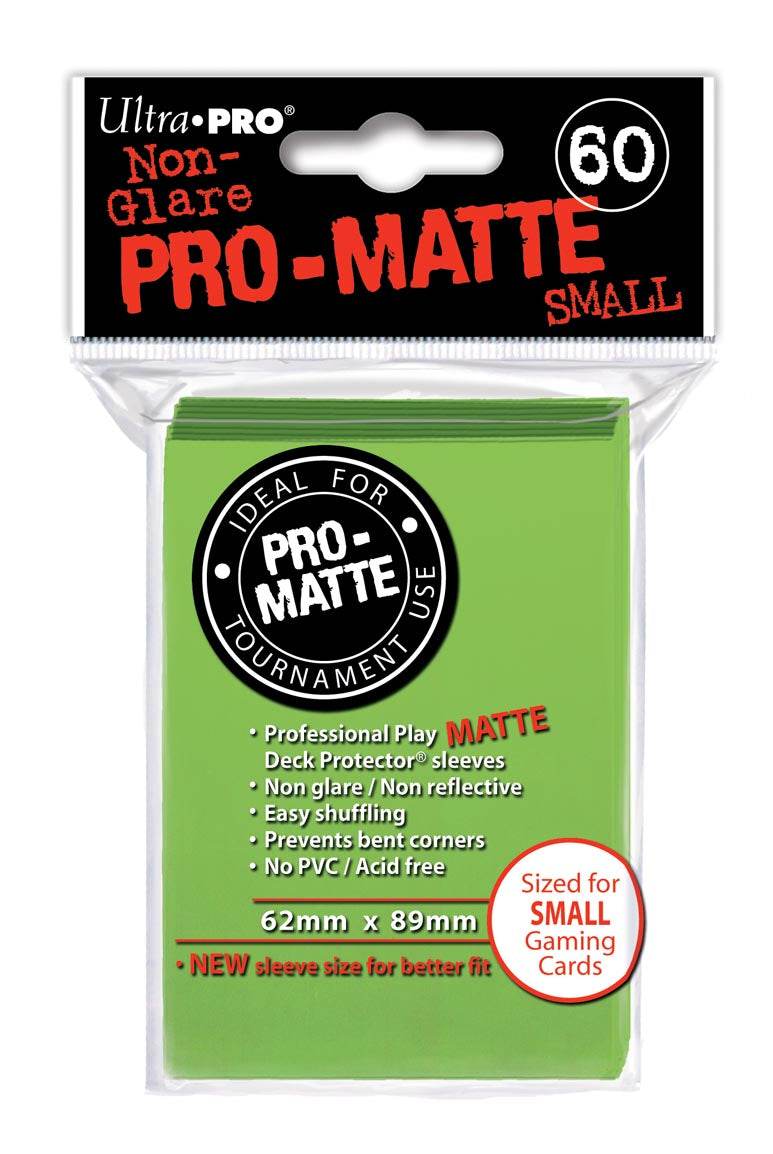 Pro Matte Deck Protector Small Size Lime Green Ultra Pro - ToylandEU