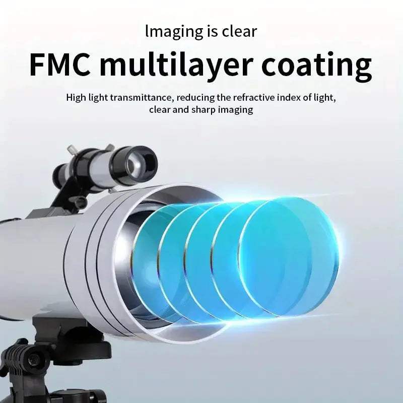 Professional Astronomical Telescope Monocular 200X 70mm Large Aperture - ToylandEU