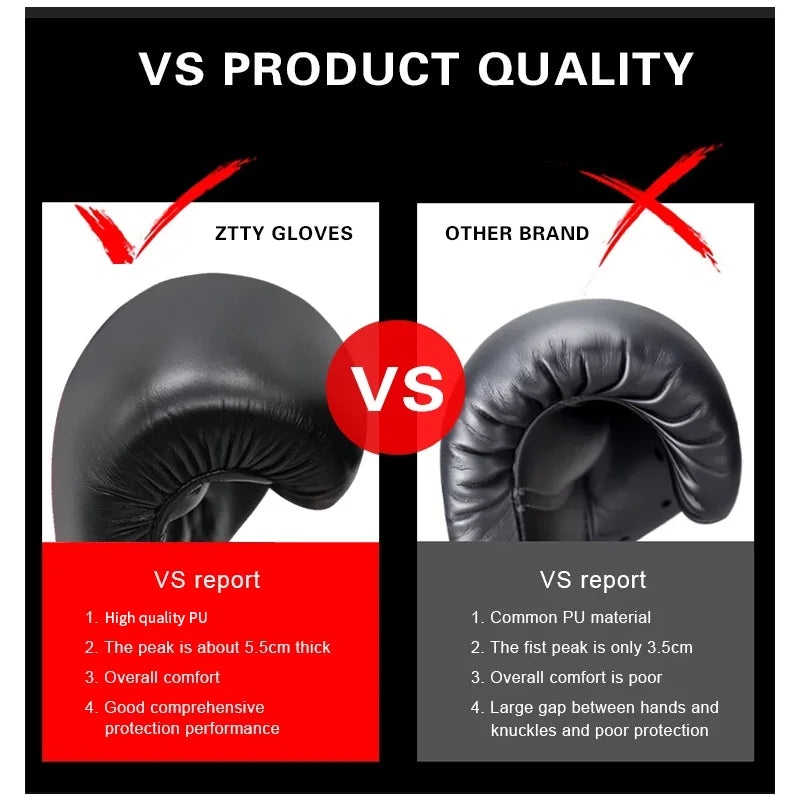 Professional Boxing Gloves Knit Weave For Unisex Training - ToylandEU