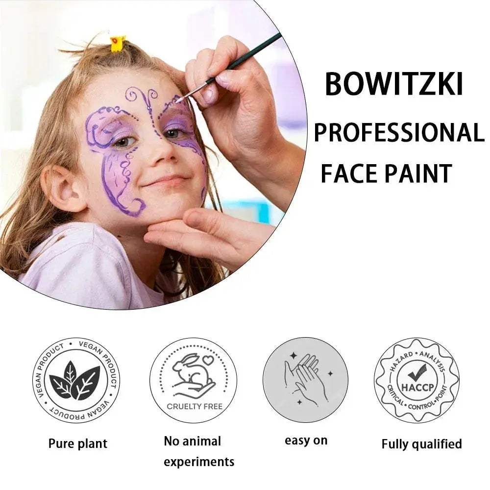  Professional Face Paint Kit Rainbow Colors Non Toxic -  ToylandEU™