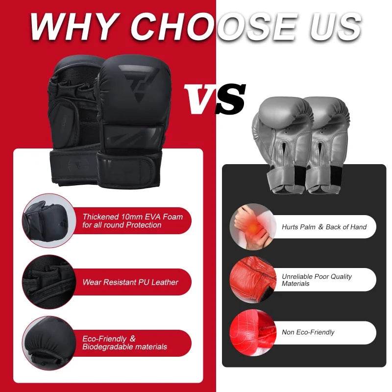 Professional MMA Boxing Gloves Breathable PU Training - ToylandEU