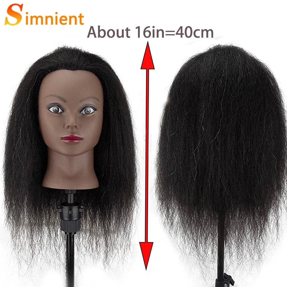 Professional Mannequin Heads Afro Braiding For Hairdressing - ToylandEU