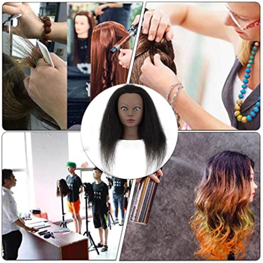 Professional Mannequin Heads Afro Braiding For Hairdressing - ToylandEU