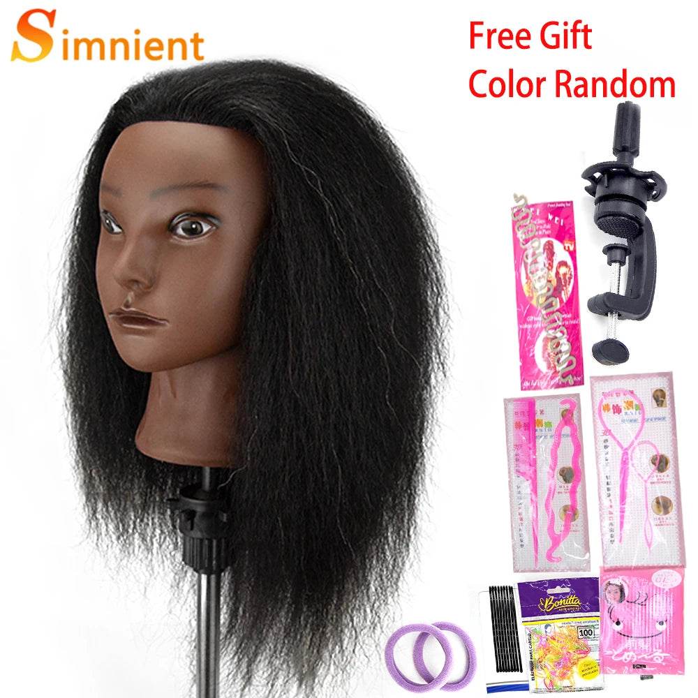 Professional Mannequin Heads Afro Braiding For Hairdressing - ToylandEU