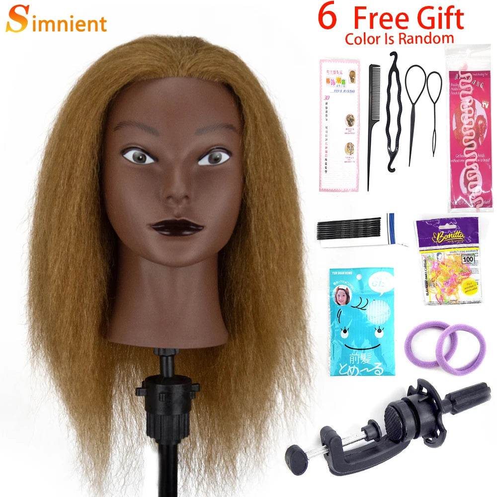 Professional Mannequin Heads Afro Braiding For Hairdressing - ToylandEU