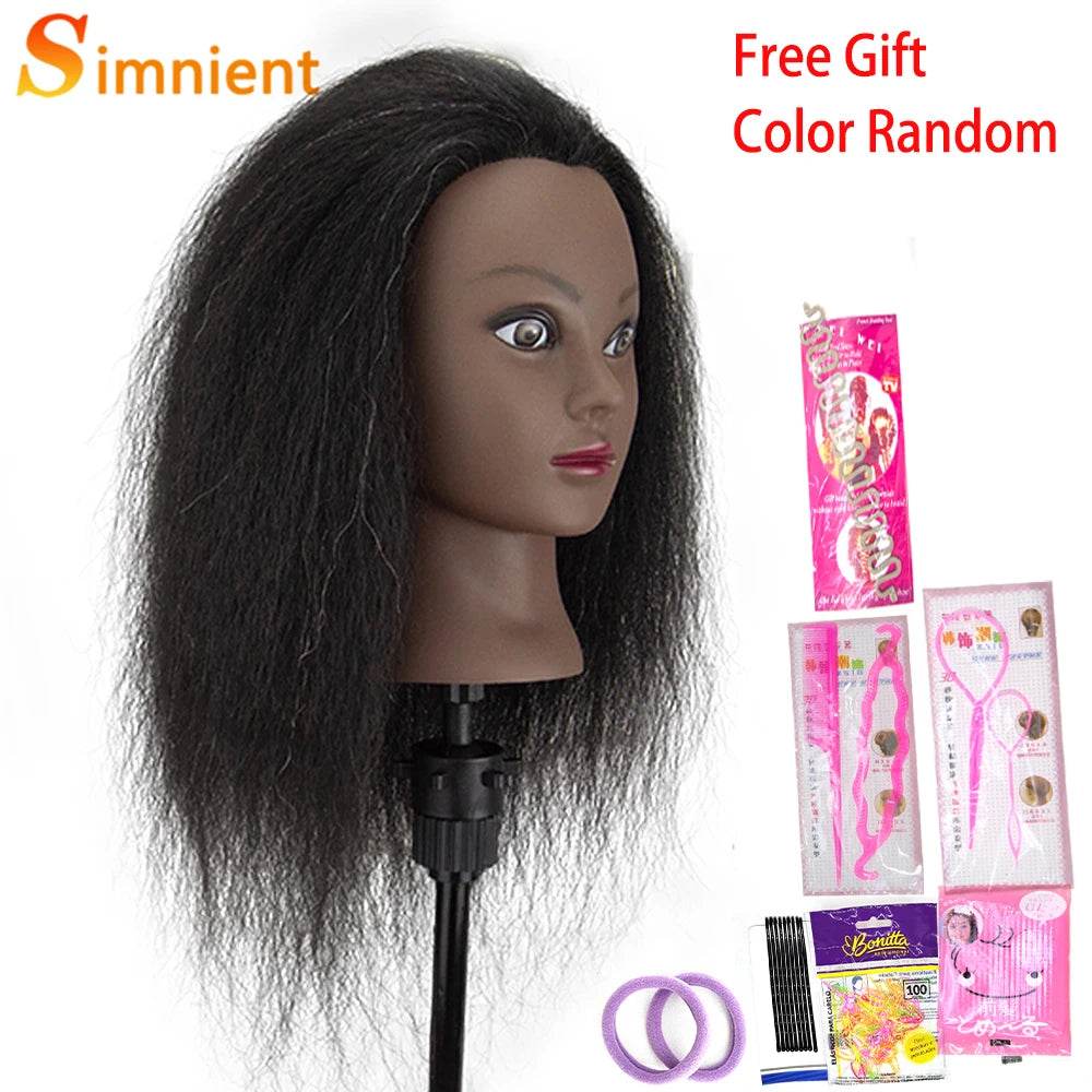 Professional Mannequin Heads Afro Braiding For Hairdressing - ToylandEU