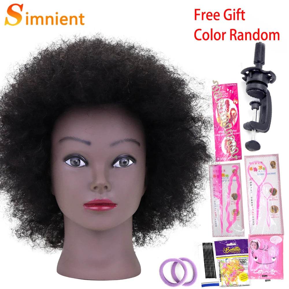 Professional Mannequin Heads Afro Braiding For Hairdressing - ToylandEU