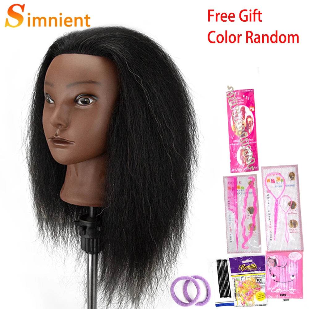 Professional Mannequin Heads Afro Braiding For Hairdressing - ToylandEU