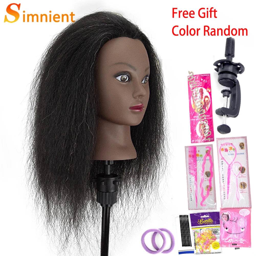 Professional Mannequin Heads Afro Braiding For Hairdressing - ToylandEU