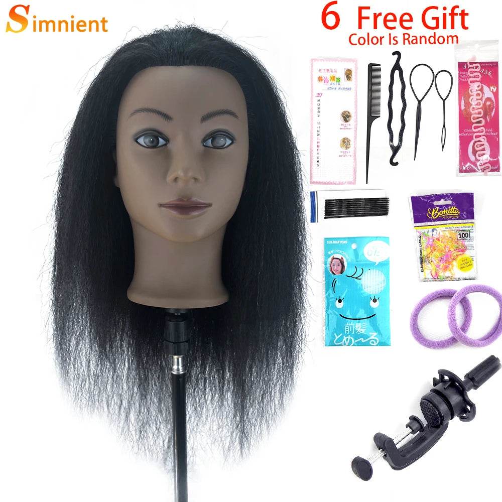 Professional Mannequin Heads Afro Braiding For Hairdressing - ToylandEU