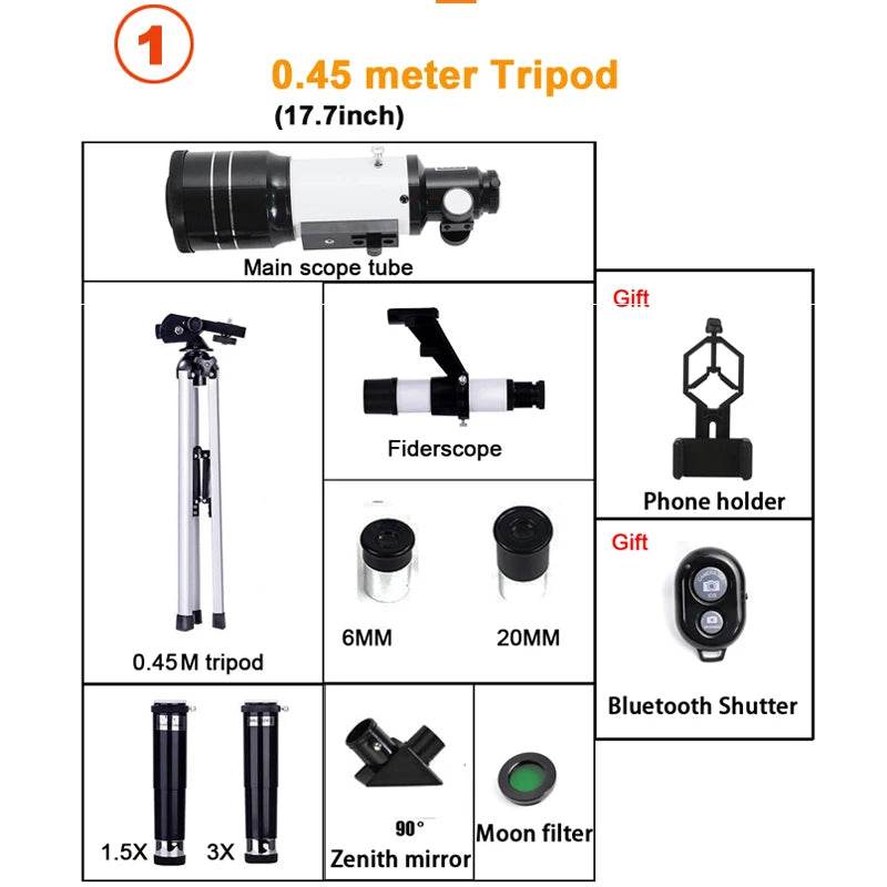 Professional Monocular 150X Zoom HD Night Vision Stargazing - ToylandEU