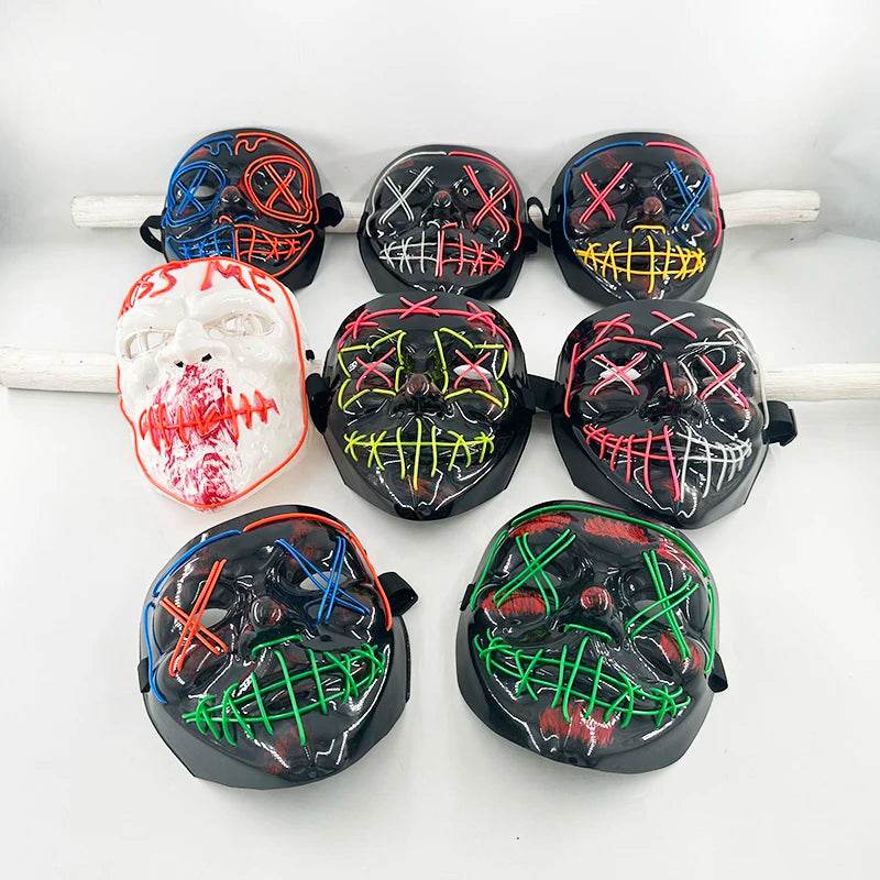 Professional Purge Mask Luminous LED Light Up For Halloween - ToylandEU