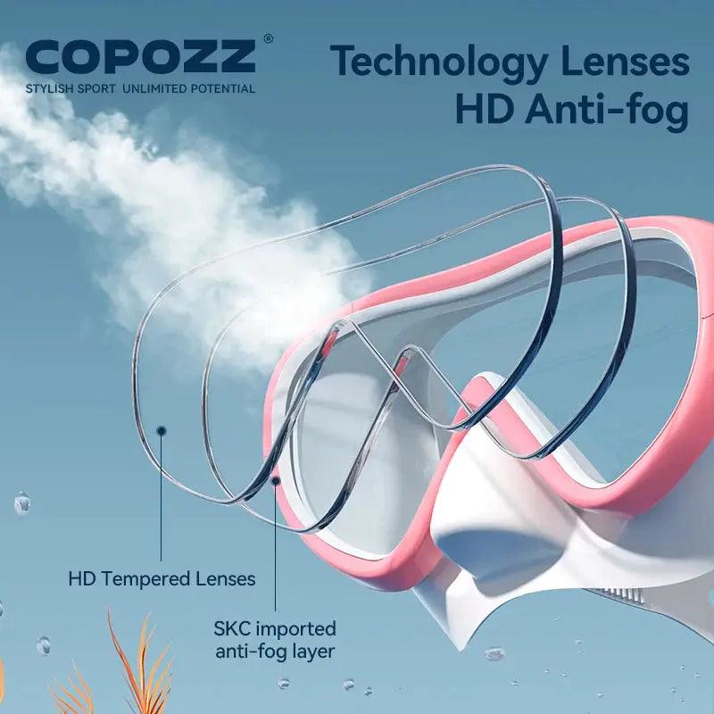 Professional Snorkel Mask Set by COPOZZ Clear View -  ToylandEU™