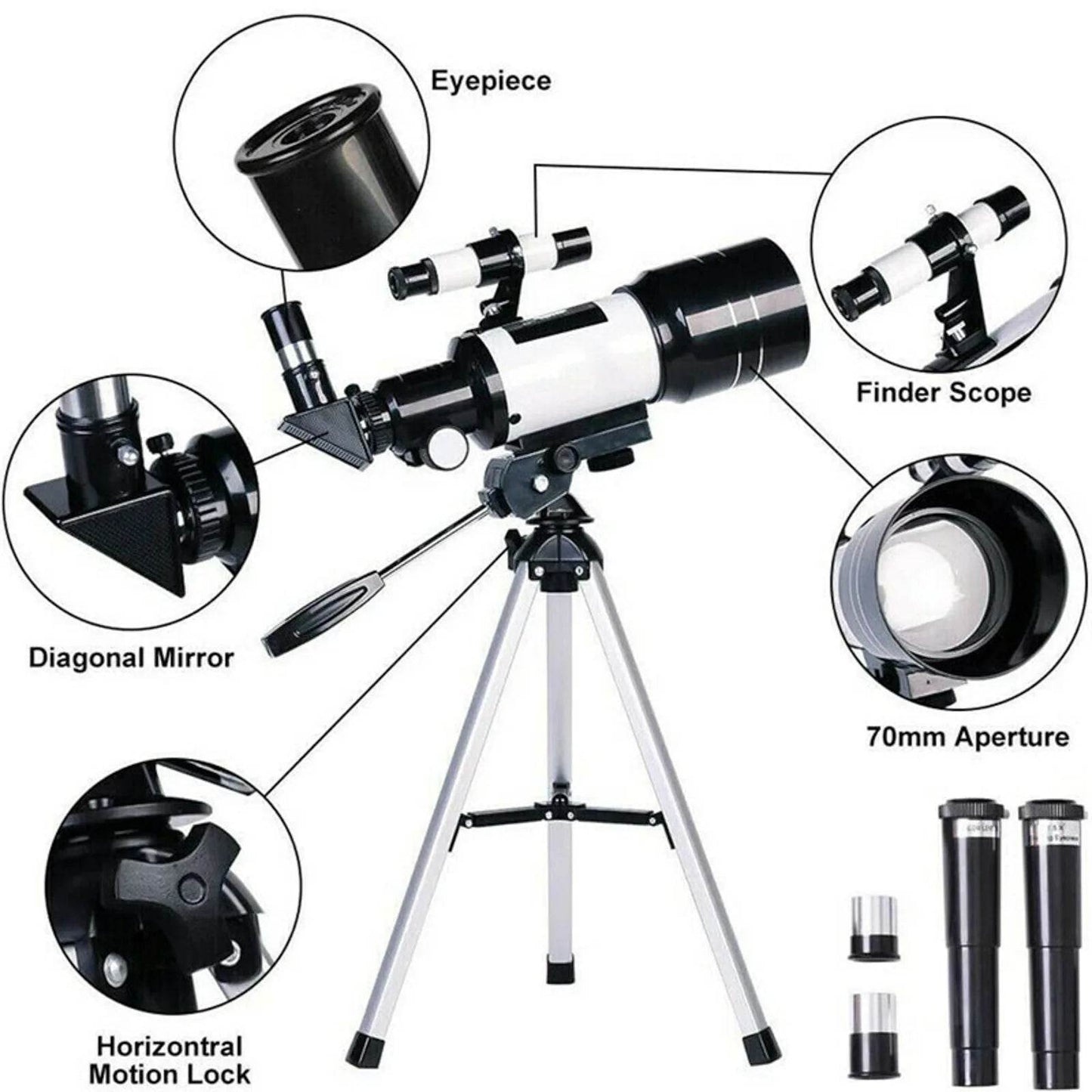 Professional Telescope Monocular 150x Night Stargazing - ToylandEU