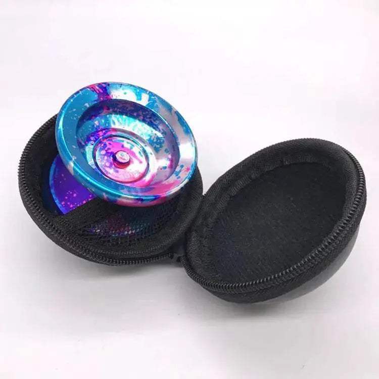 Professional YoYo Bag EDC Smooth Leather Velvet Belt Hang Key Ring Case for Yoyo Under 44.5X57mm - ToylandEU