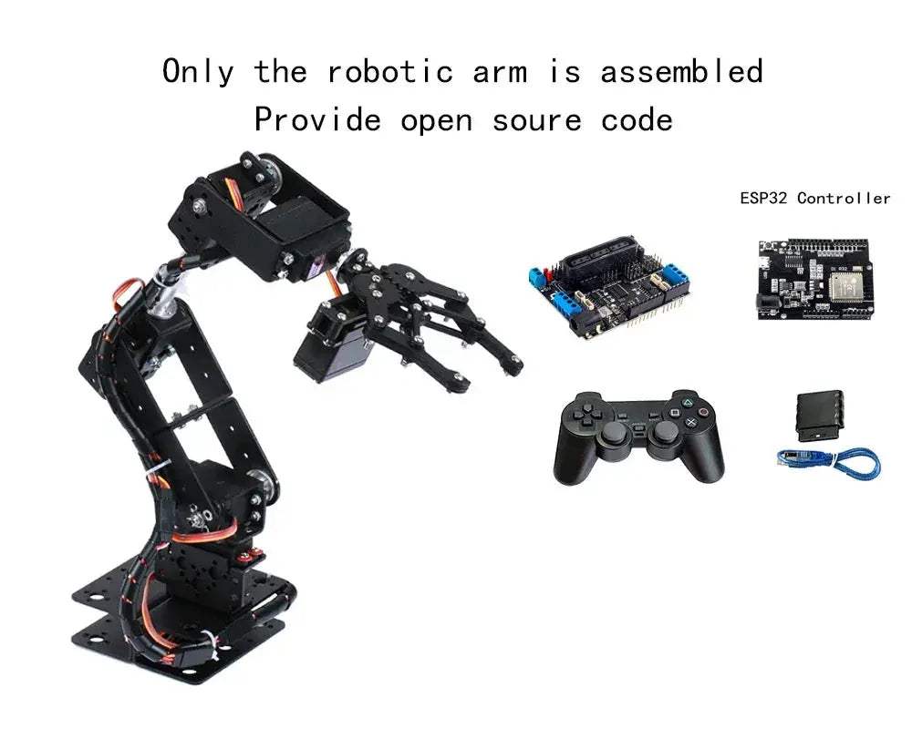 Programmable 6 DOF Robotic Arm Kit For Arduino And Pi - ToylandEU