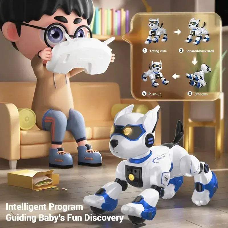 Programmable Remote Robot Dog With Voice Commands And Touch Sensor - ToylandEU