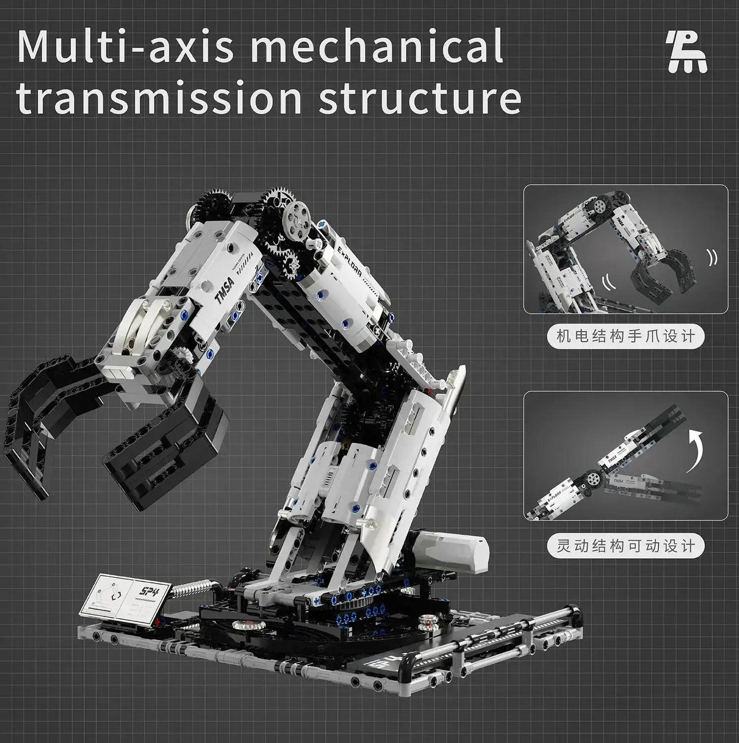  Programmable Robot Arm Building Blocks Remote Control -  ToylandEU™