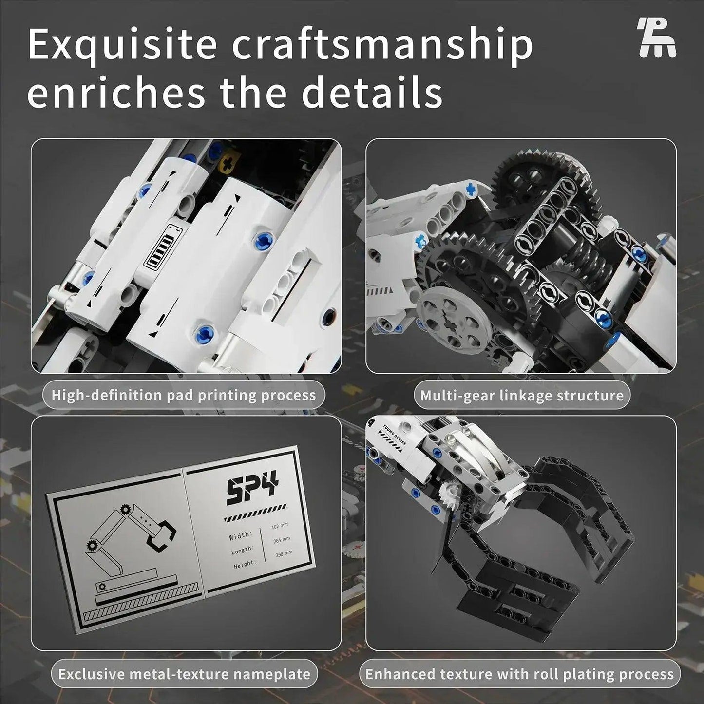  Programmable Robot Arm Building Blocks Remote Control -  ToylandEU™