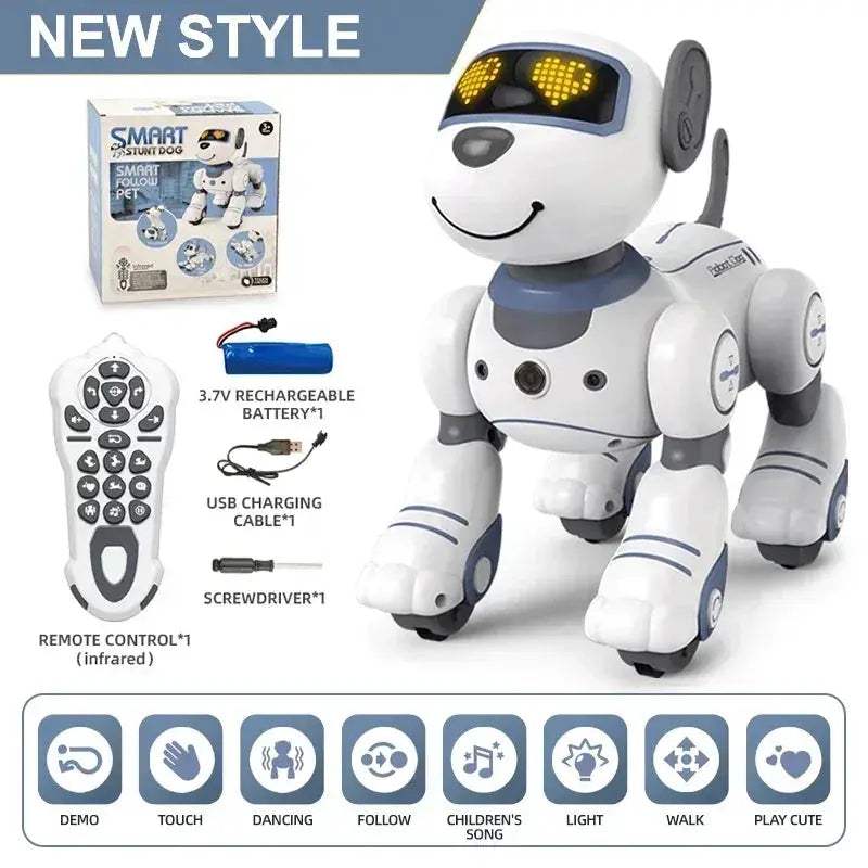 Programmable Robot Dog Toy With Voice Commands And Touch Sensor - ToylandEU