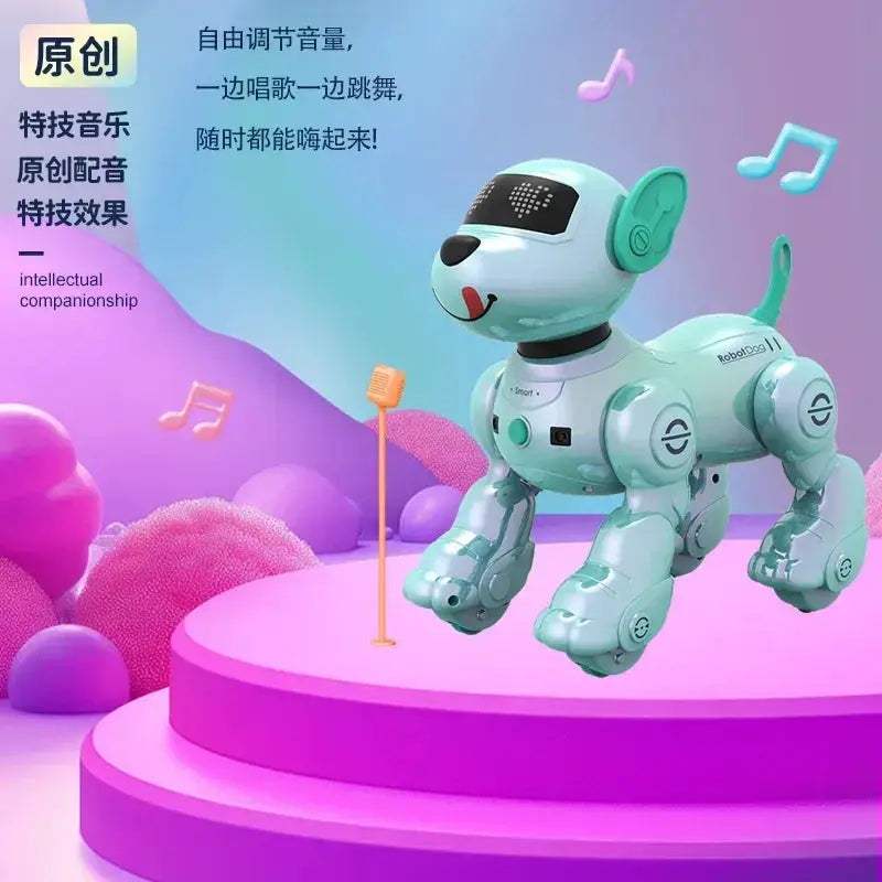 Programmable Voice Control Robot Dog Toy With Touch Sensor Music - ToylandEU