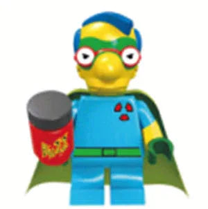 Milhouse Proton Custom Figure With Proton Power Effects Futuristic Suit Goggles Energy Detailing - ToylandEU