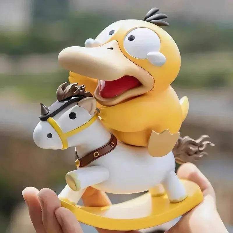 Psyduck Pokemon Rocking Horse Figurine Desktop Decor Collectible - ToylandEU