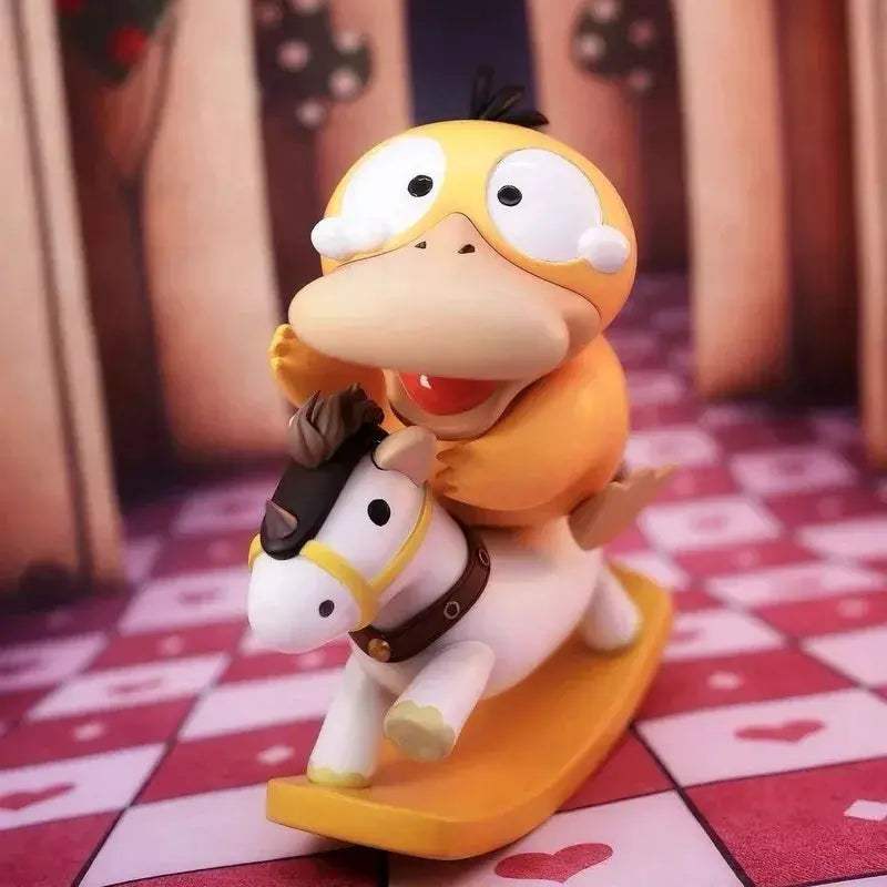 Psyduck Pokemon Rocking Horse Figurine Desktop Decor Collectible - ToylandEU