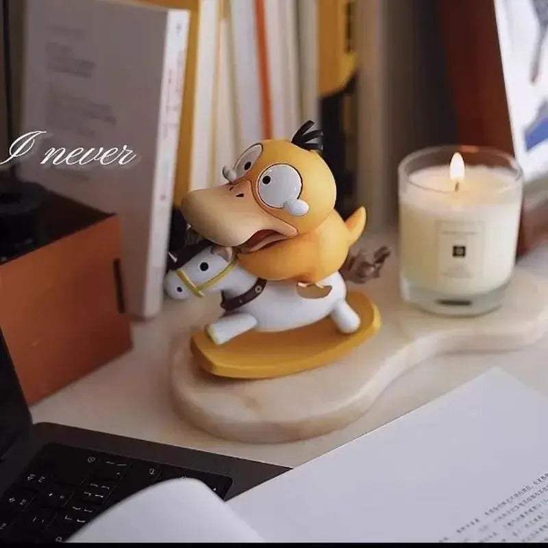 Psyduck Pokemon Rocking Horse Figurine Desktop Decor Collectible - ToylandEU