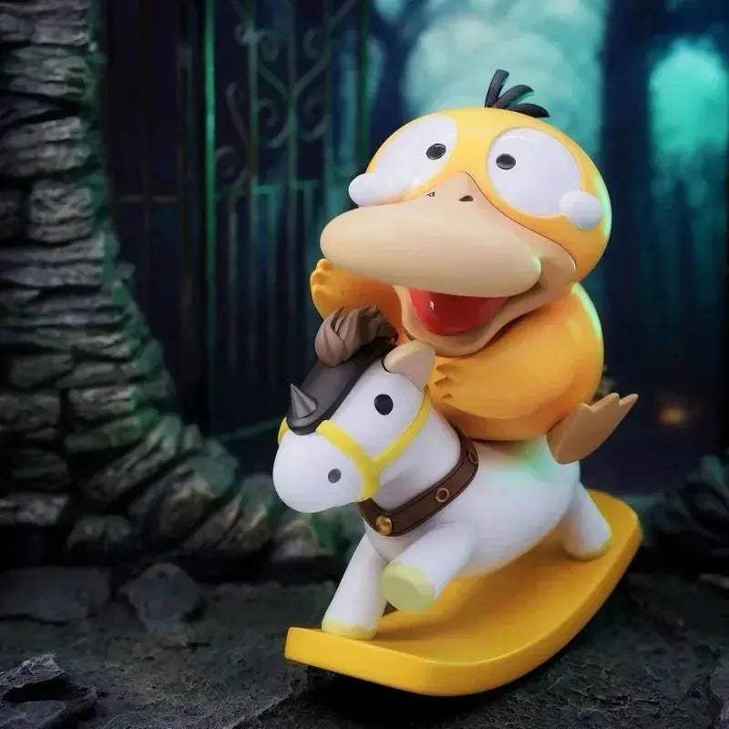 Psyduck Pokemon Rocking Horse Figurine Desktop Decor Collectible - ToylandEU
