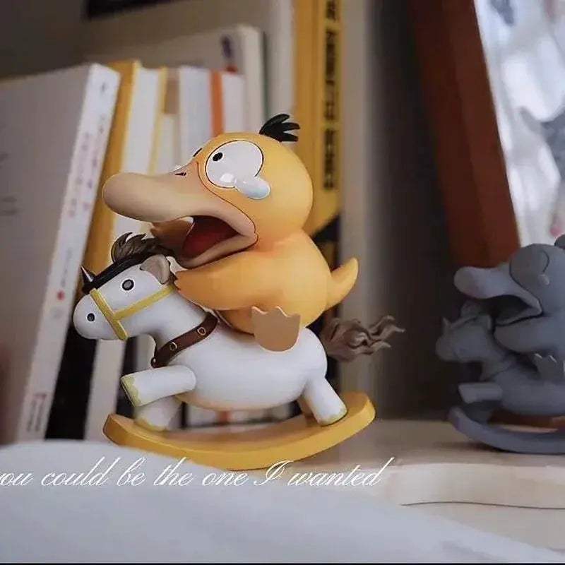 Psyduck Pokemon Rocking Horse Figurine Desktop Decor Collectible - ToylandEU