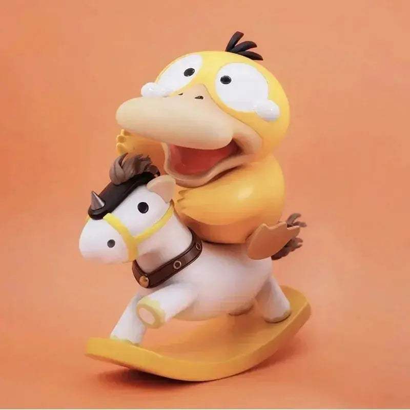 Psyduck Pokemon Rocking Horse Figurine Desktop Decor Collectible - ToylandEU