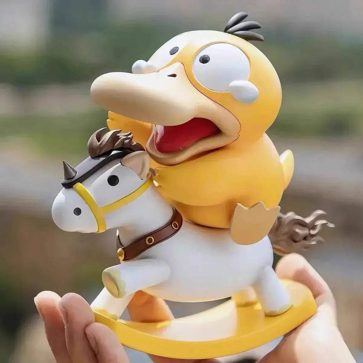 Psyduck Pokemon Rocking Horse Figurine Desktop Decor Collectible - ToylandEU