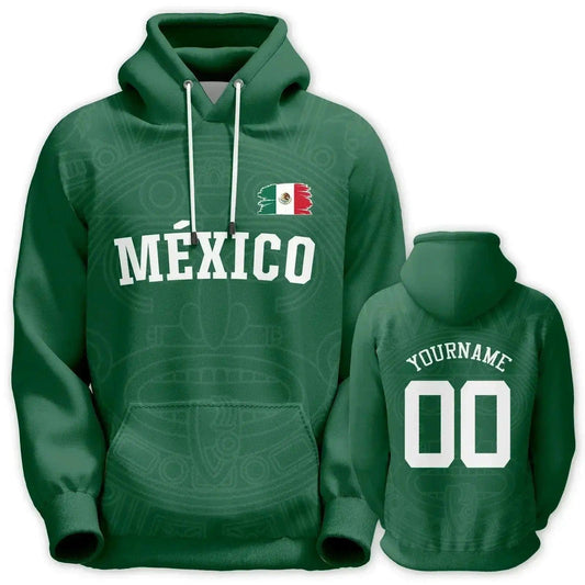  Custom Mexico Basketball Hoodie With Personalized Name And Number Unisex Pullover Hoodie Patriot Flag -  ToylandEU™