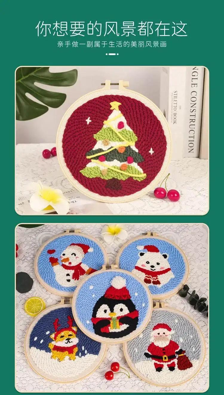  Punch Needle Craft Kit for Beginners - Dog and Cat Designs Embroidery Set, Perfect Gift for Kids and Adults -  ToylandEU™