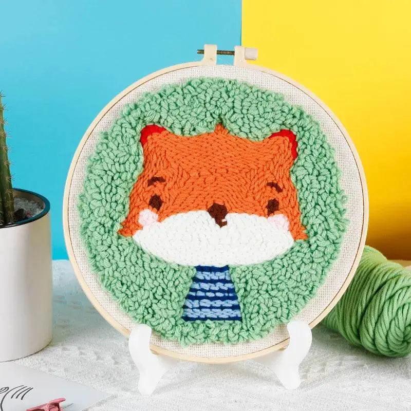  Punch Needle Craft Kit for Beginners - Dog and Cat Designs Embroidery Set, Perfect Gift for Kids and Adults -  ToylandEU™