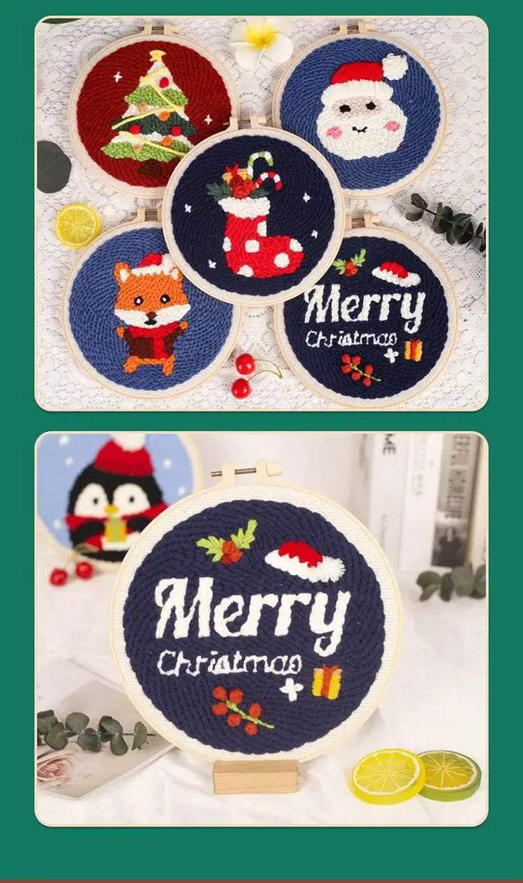  Punch Needle Craft Kit for Beginners - Dog and Cat Designs Embroidery Set, Perfect Gift for Kids and Adults -  ToylandEU™