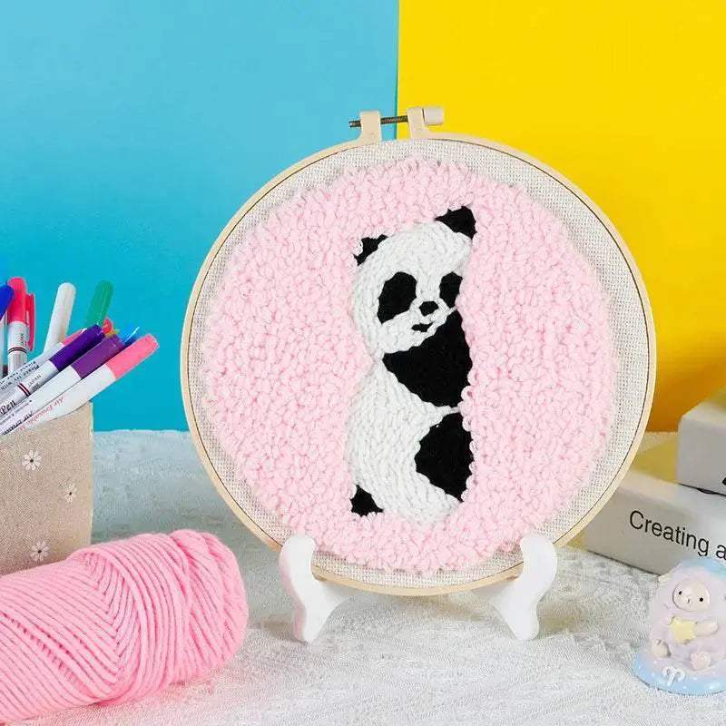  Punch Needle Craft Kit for Beginners - Dog and Cat Designs Embroidery Set, Perfect Gift for Kids and Adults -  ToylandEU™