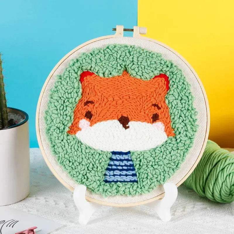  Punch Needle Craft Kit for Beginners - Dog and Cat Designs Embroidery Set, Perfect Gift for Kids and Adults -  ToylandEU™