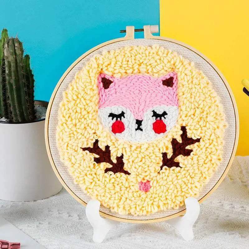  Punch Needle Craft Kit for Beginners - Dog and Cat Designs Embroidery Set, Perfect Gift for Kids and Adults -  ToylandEU™