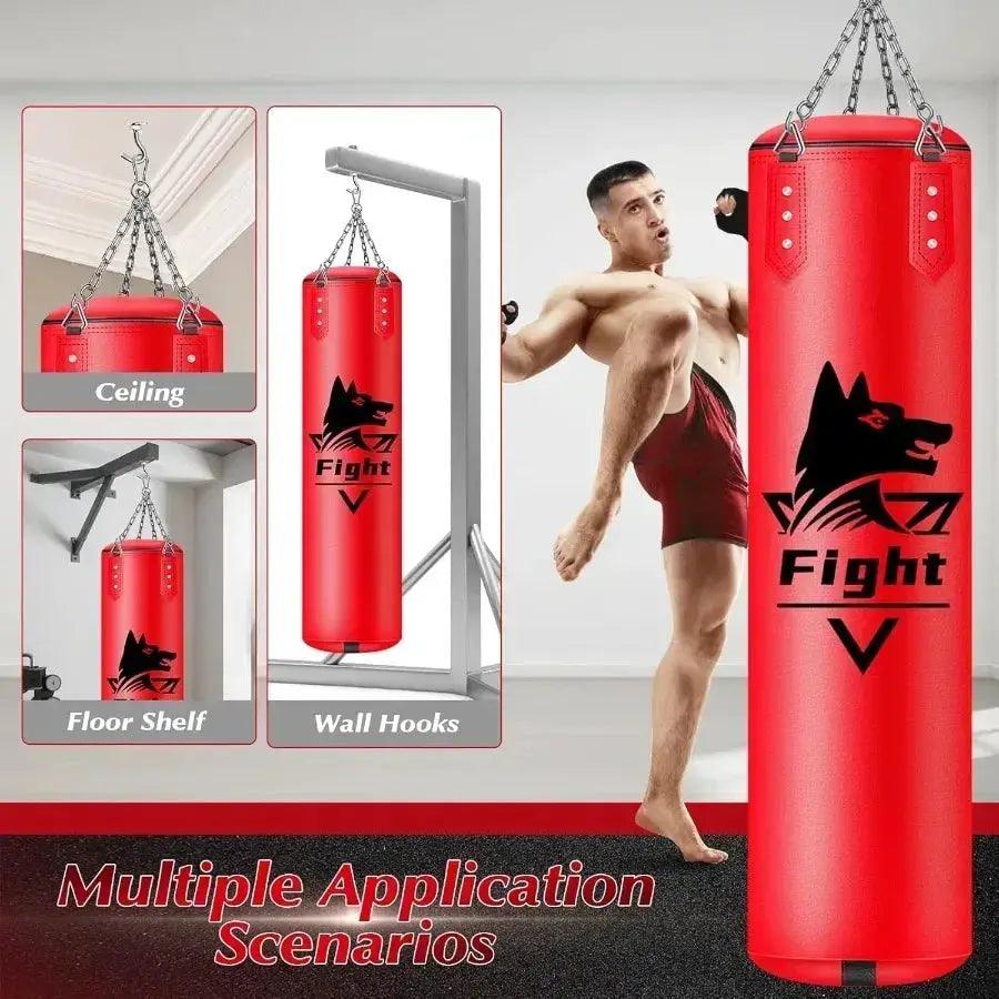  4Ft Hanging Punching Bag Durable PU Leather For Adults -  ToylandEU™