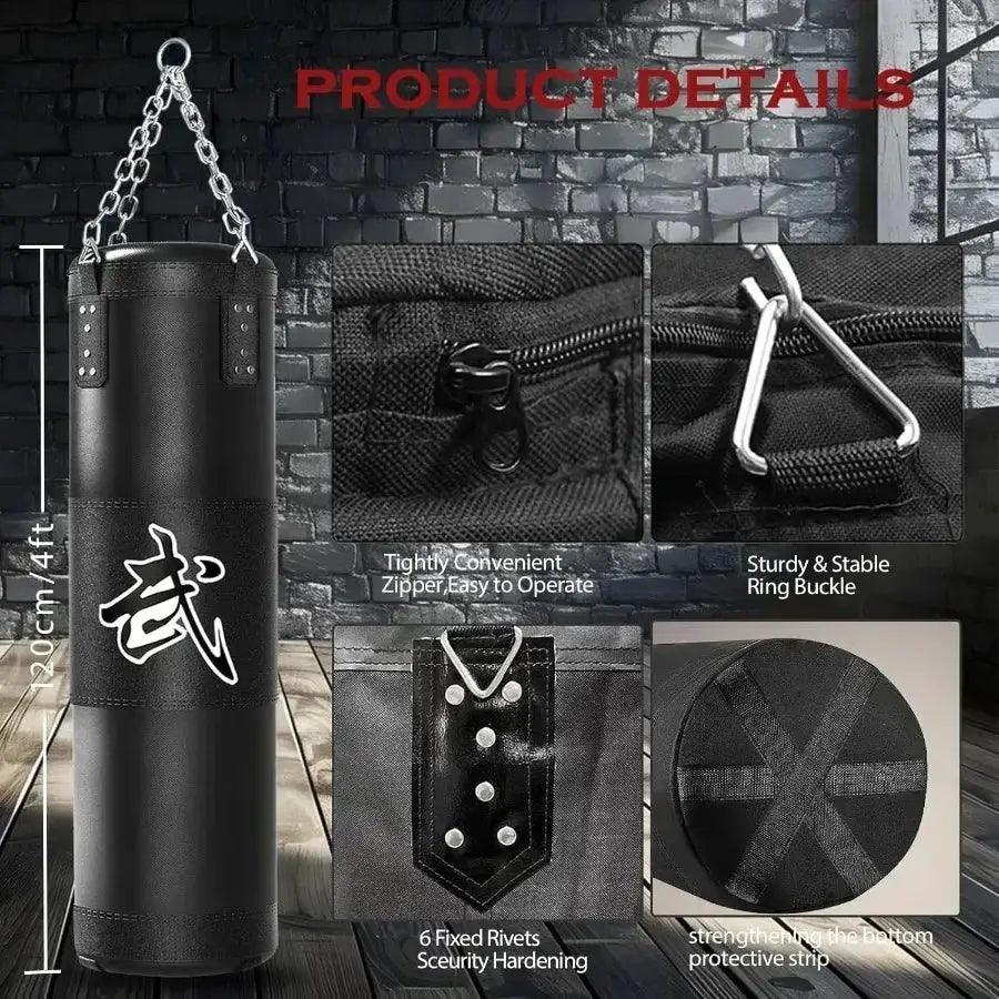  4ft Heavy Punching Bag Set With 12oz Gloves Home Gym -  ToylandEU™