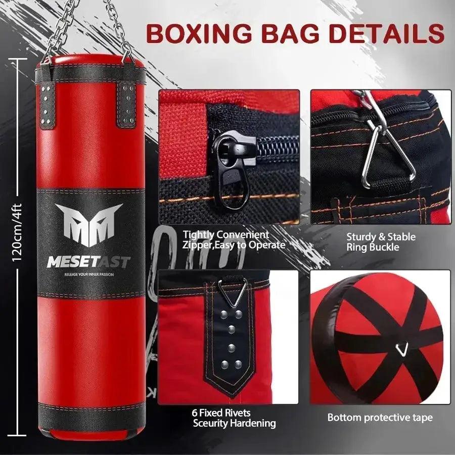  Heavy Punching Bag Set With Gloves For Home Gym Durable -  ToylandEU™