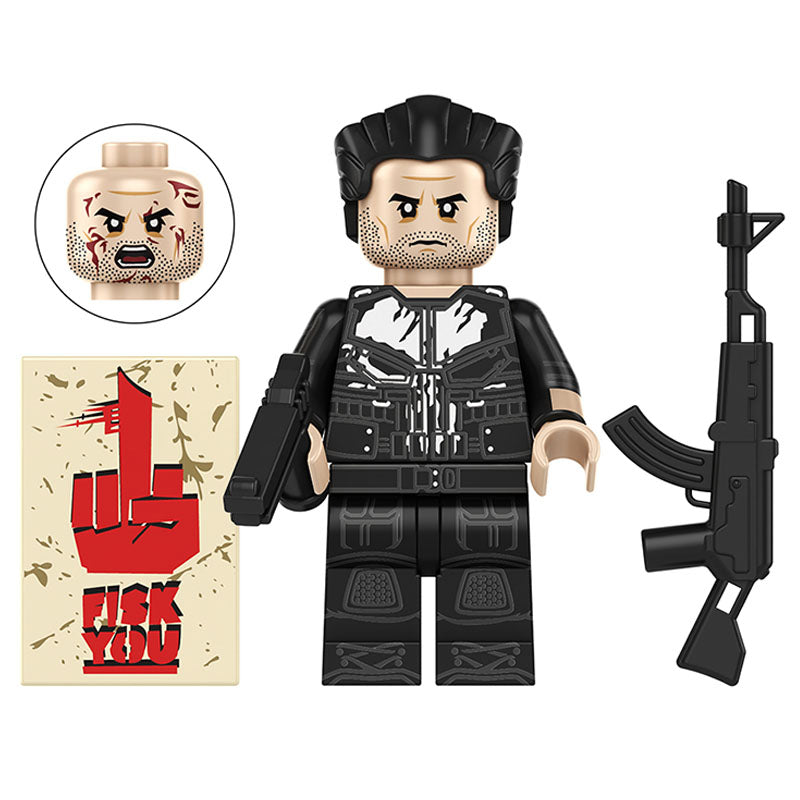 Punisher Minifigure | LEGO Compatible | Toylandeu™