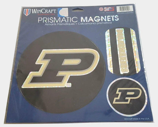  Purdue Boilermakers 11x11 Die Cut Prismatic Magnets Set 3 -  ToylandEU™