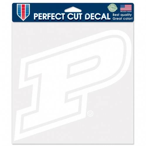 Purdue Boilermakers Decal 8x8 White Perfect Cut Vinyl - ToylandEU
