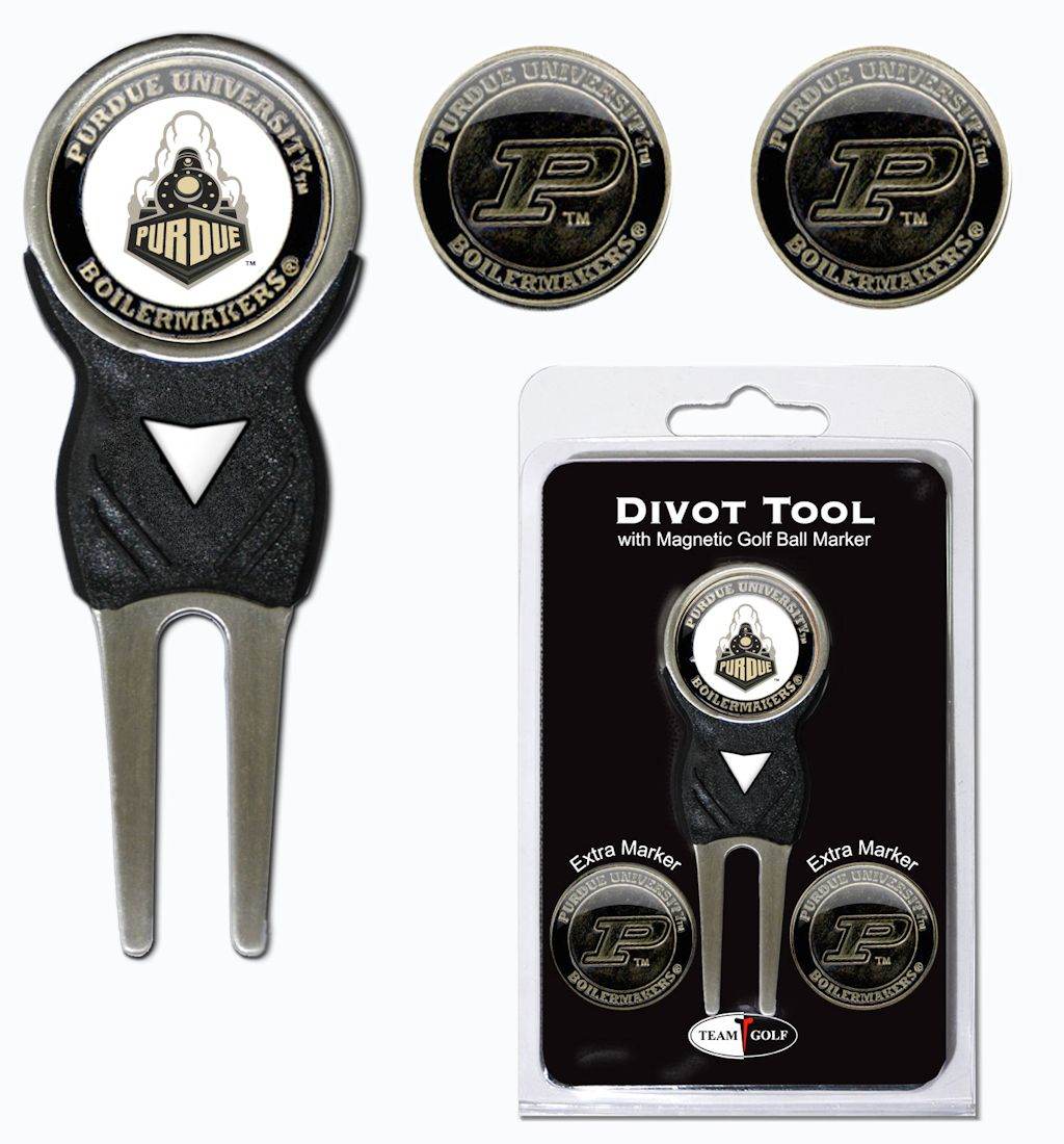 Purdue Boilermakers Golf Divot Tool With 3 Markers Nickel - ToylandEU
