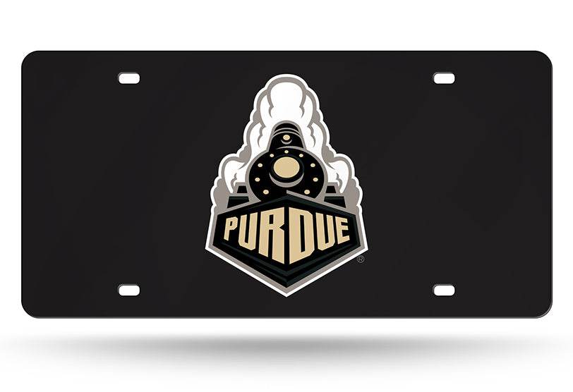 Purdue Boilermakers License Plate Laser Cut Black Train - ToylandEU