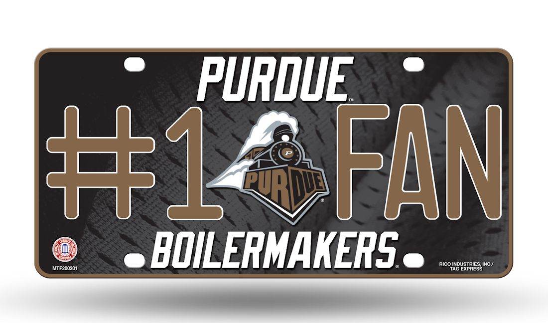 Purdue Boilermakers License Plate Number One Fan Edition - ToylandEU