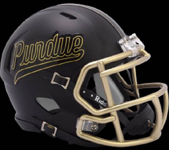 Purdue Boilermakers Mini Speed Helmet Riddell Script - ToylandEU